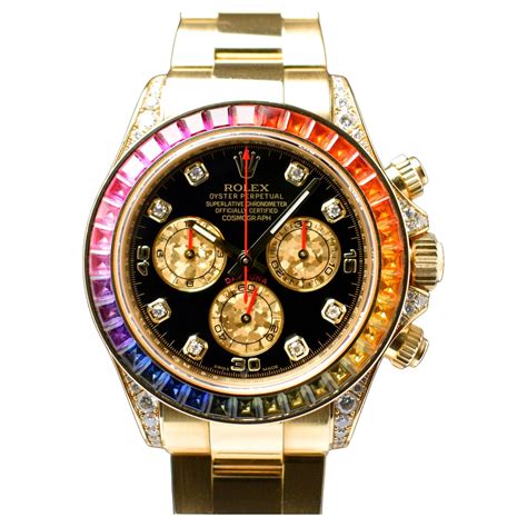 replica yellow gold rolex daytona rainbow diamond copy watch|knockoff daytona rolex for sale.